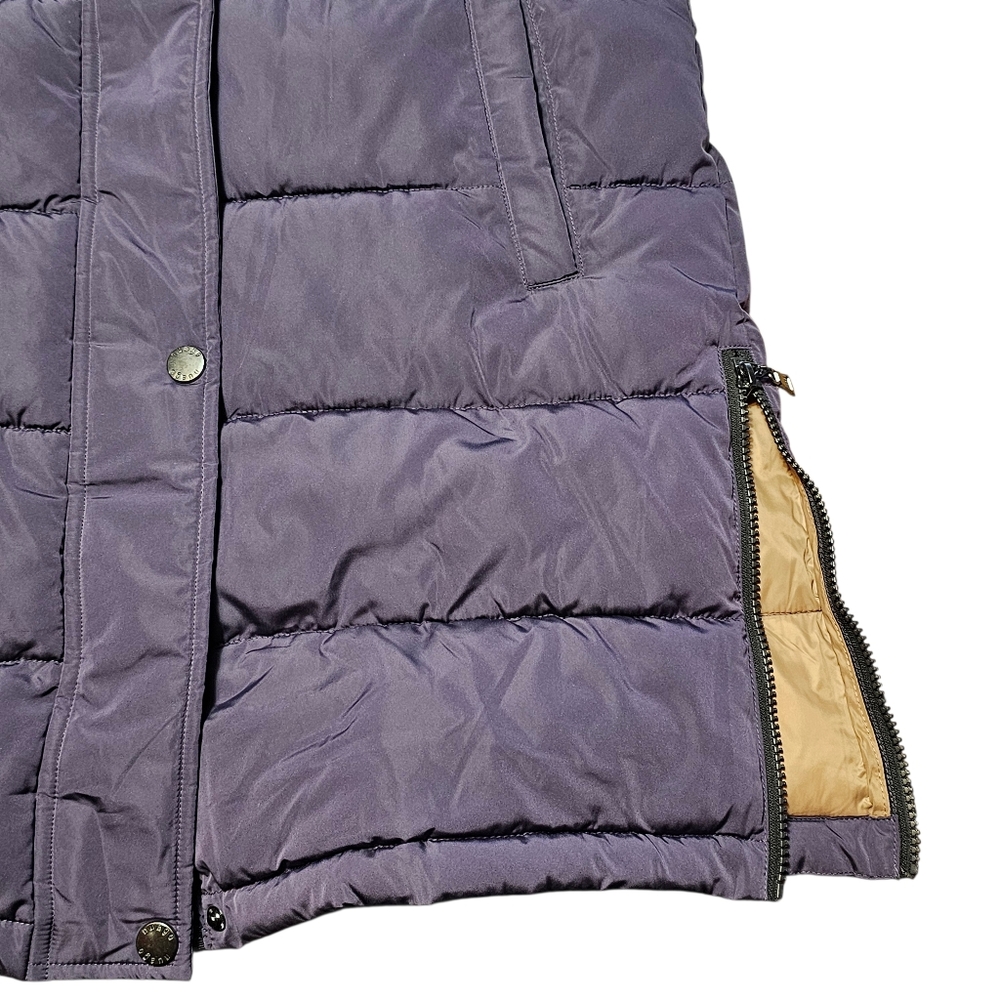 Nuage Quilted Long Puffer Vest With Hood Purple Size XS - Picture 5 of 12
